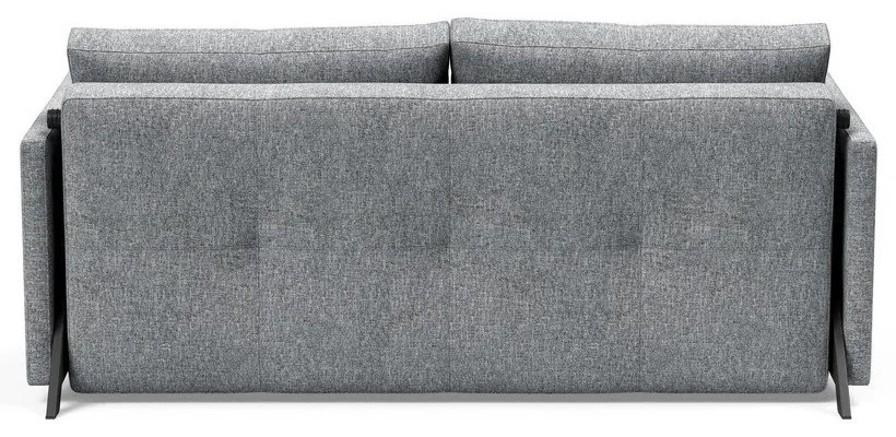 Сив разтегателен диван с подлакътници Twist Granite, 100 x 174 cm Cubed - Innovation