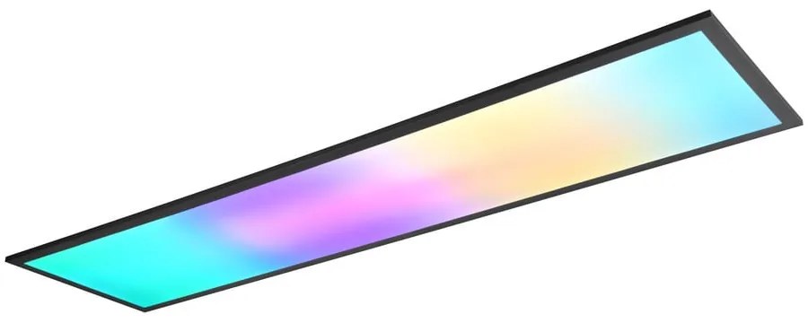 Черна LED лампа за таван 29,5x119,5 cm Beta - Trio