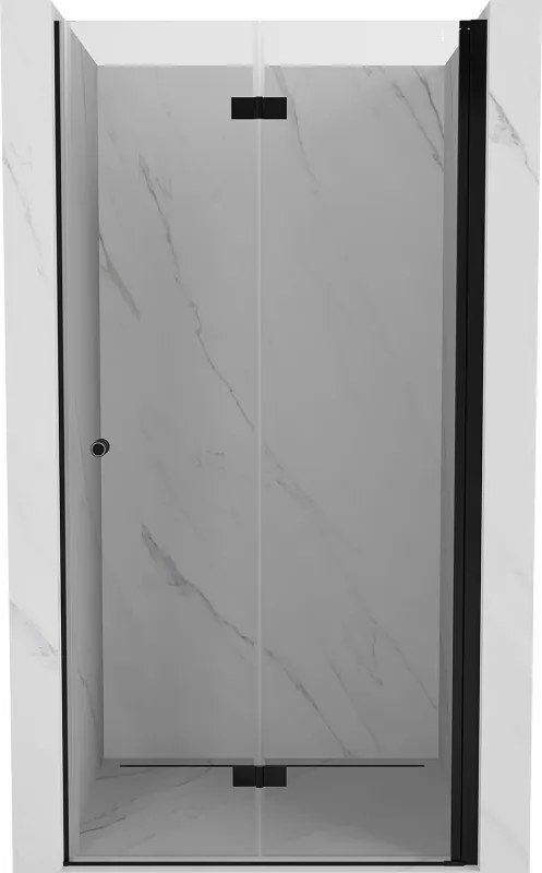Mexen Mist-F стъклени врати за душ, сгъваеми десни 110 см, прозрачни, черни - 8A6-110-000-70-00-P