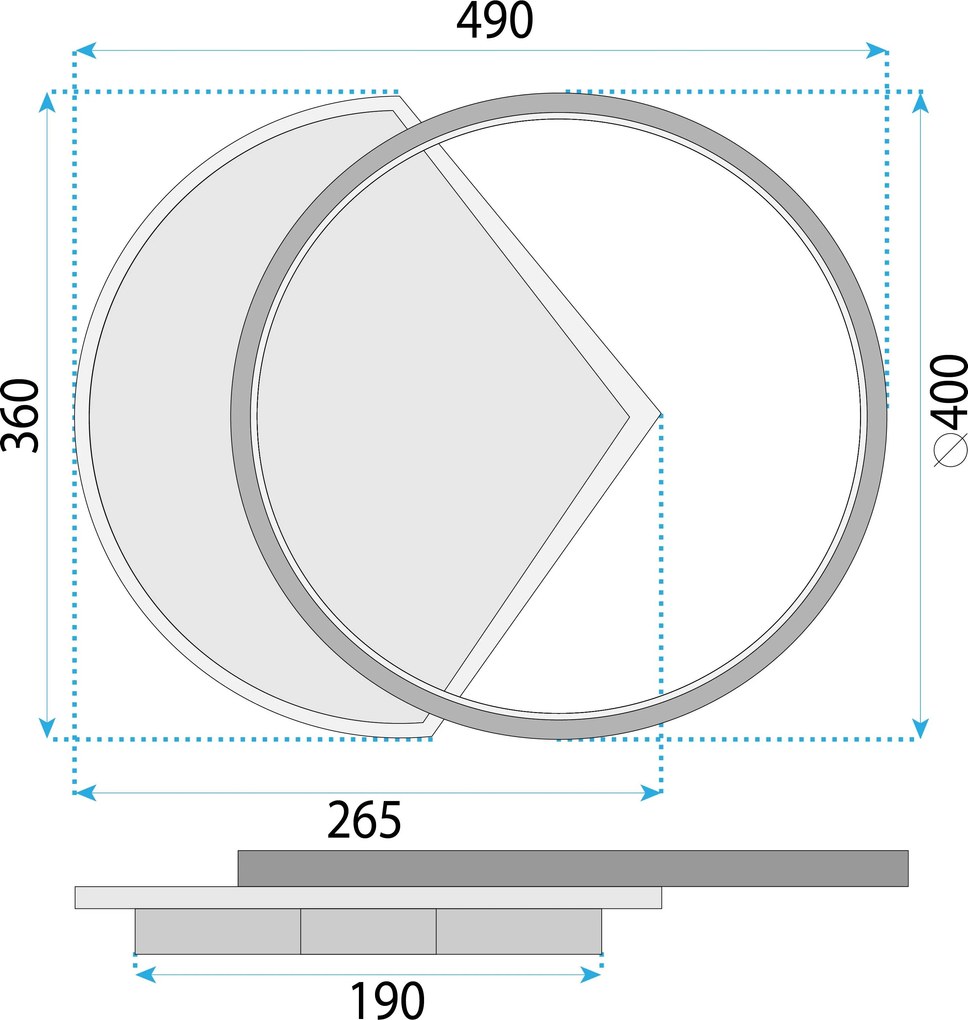 Lampa sufitowa LHJ077-C 60 CM LED