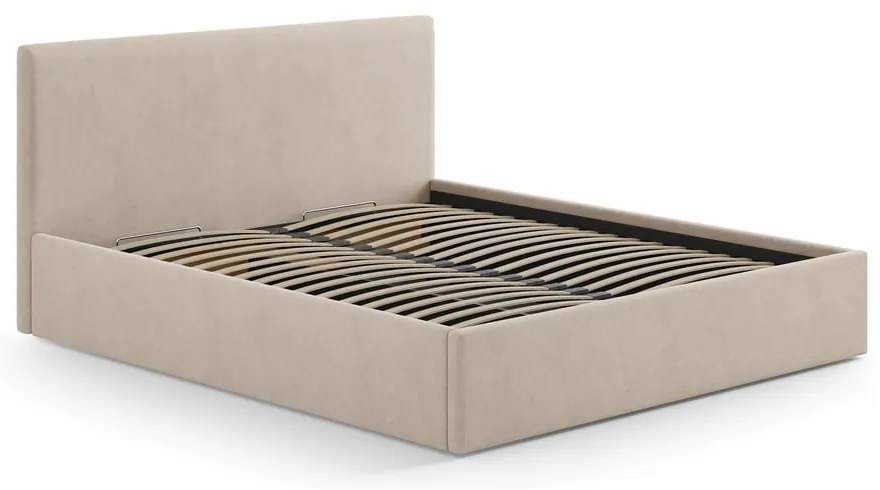 Светлокафява тапицирана табла за легло 150,5x100 cm Remo – Micadoni