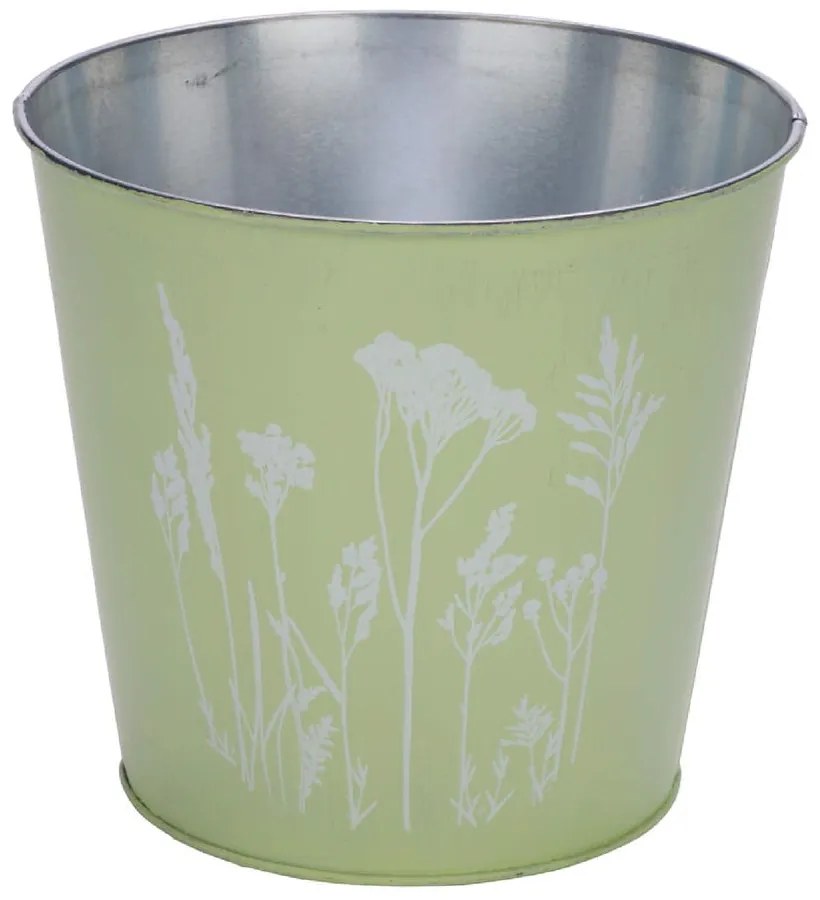 Зелена саксия с цветя Цветен цвят, ø 10,5 cm Gräser - Ego Dekor