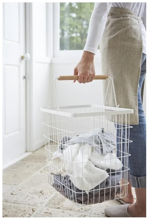 Кош за пране с детайли от букова дървесина Tosca - YAMAZAKI