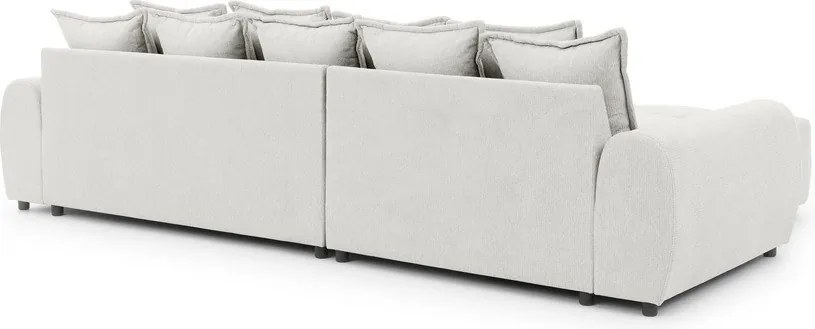 Бял ъглов диван (ляв ъгъл) Albane – Ropez