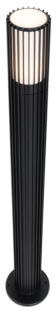 Дизайнерски външен кол забиване черен 80 см IP44 - Boris