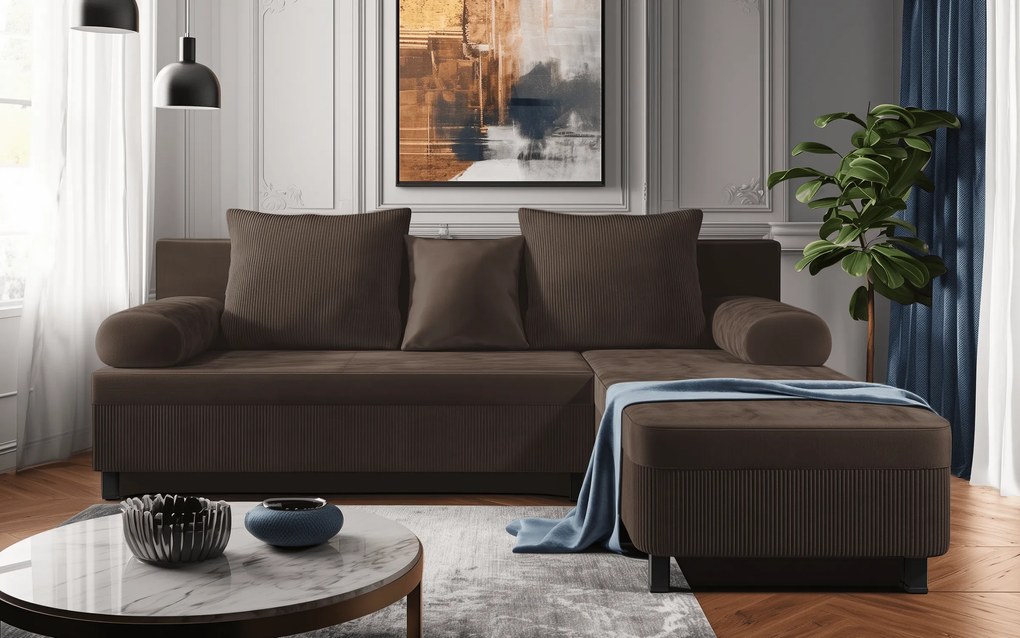 Разтегателен ъглов диван Делано