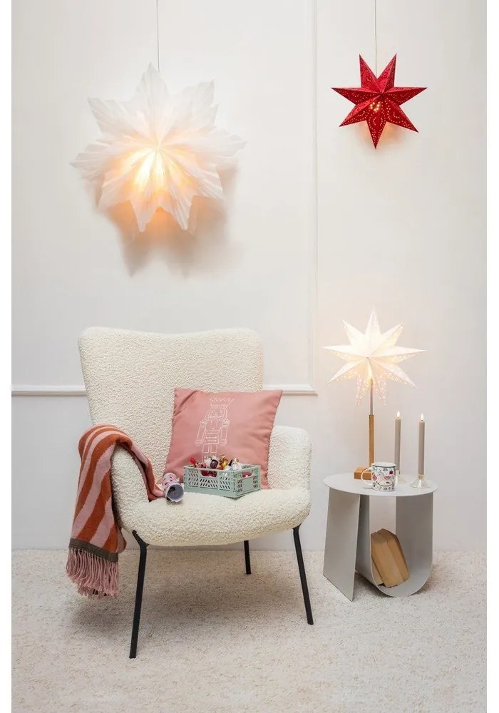 Кремаво кресло от изкуствен косъм Glasgow – Bonami Essentials