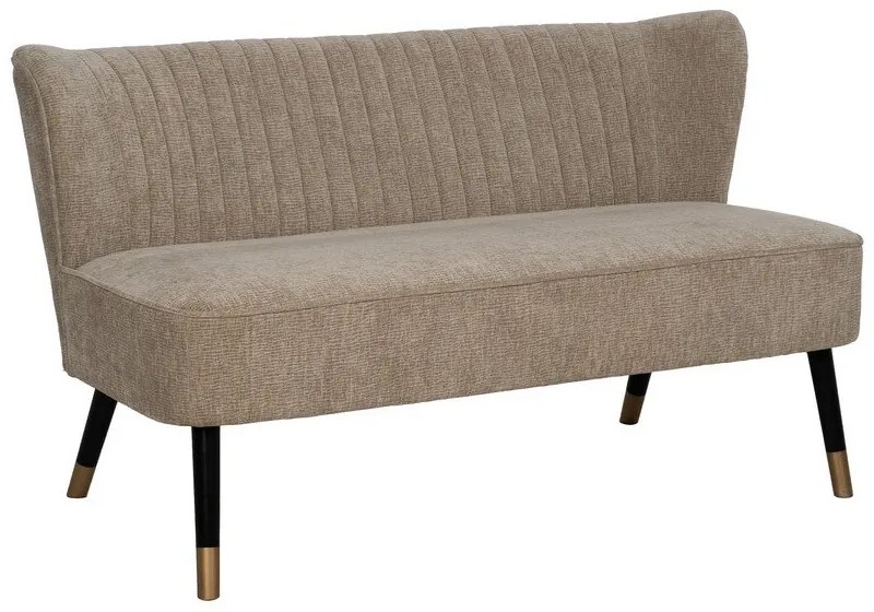 Бежов шенилов диван 134 cm Glam – Ixia