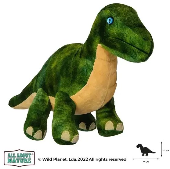 Плюшена играчка, Динозавър Brontosaurus 40см. Wild Planet