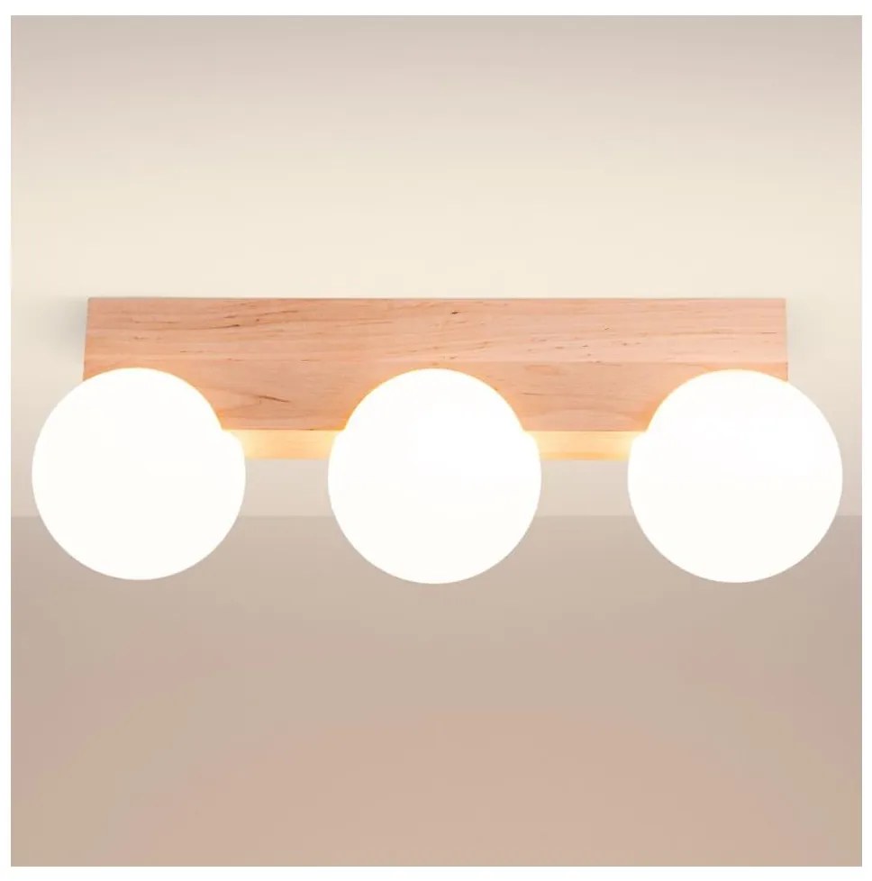 Sollux SL.1684 - Плафон BULBO 3xG9/8W/230V бук/бял