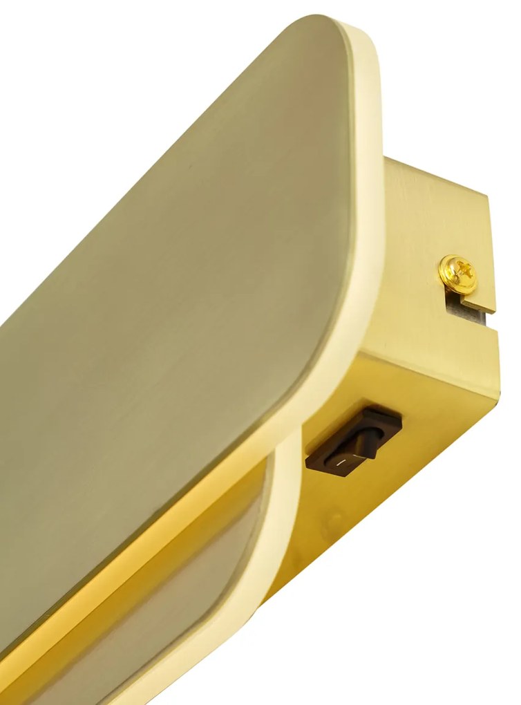 Модерна стенна лампа месинг с LED 3-степенно димиране - Dias