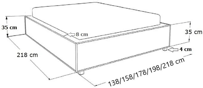 Тапицирано легло Polis-Gkri-160 x 200