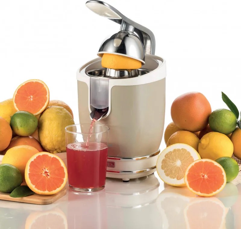 Цитрус преса Ariete VINTAGE JUICER 0413/03, 85W, Метално тяло, Безшумна работа, 2 приставки, Бежов