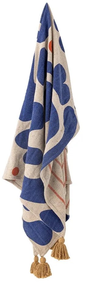 Синьо одеяло 130x160 cm Eviaya – Bloomingville