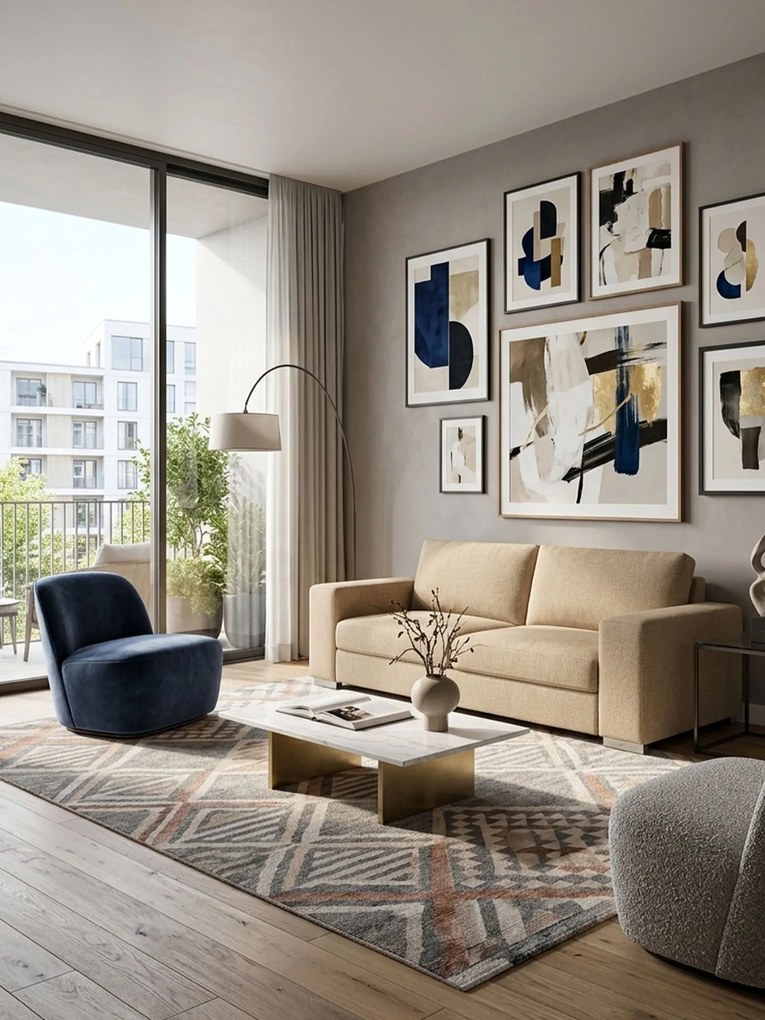 Диван Fantasy двуместен-165φ 90β εκ-Sand