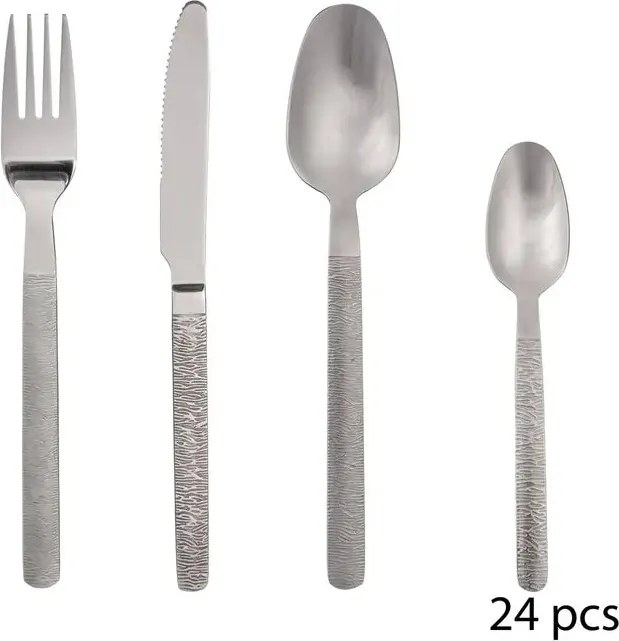 Комплект прибори Secret de Gourmet Jungle, Инокс, 24 части