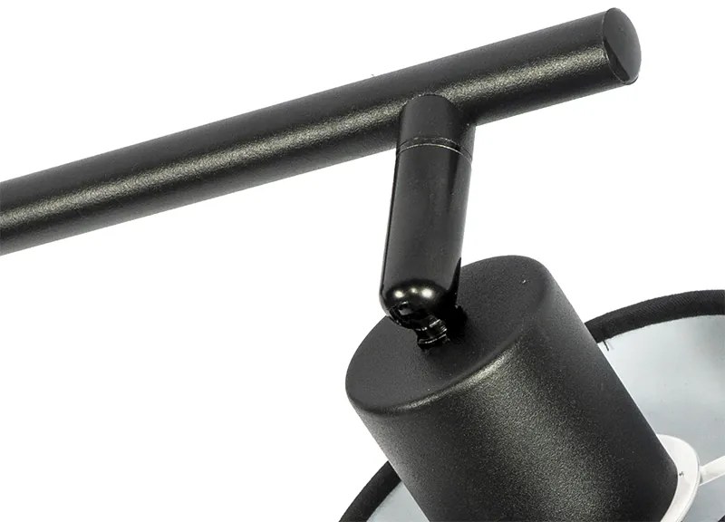 Модерна таванна лампа черна 3-светлина - Hetta