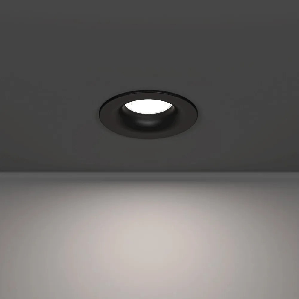 Eglo 902273 -LED вграден таванен осветител за баня SALABATE LED/4,9W/230V pr.8,8cm IP65 черен