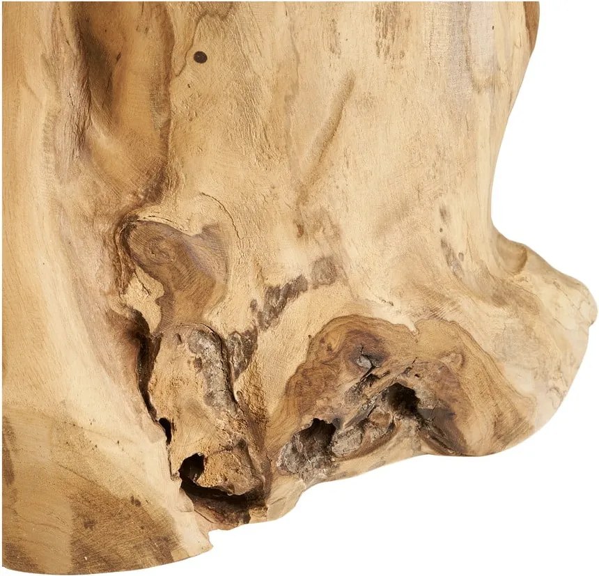 Кръгла странична масичка от масивно тиково дърво ø 40 cm Palena – House Nordic