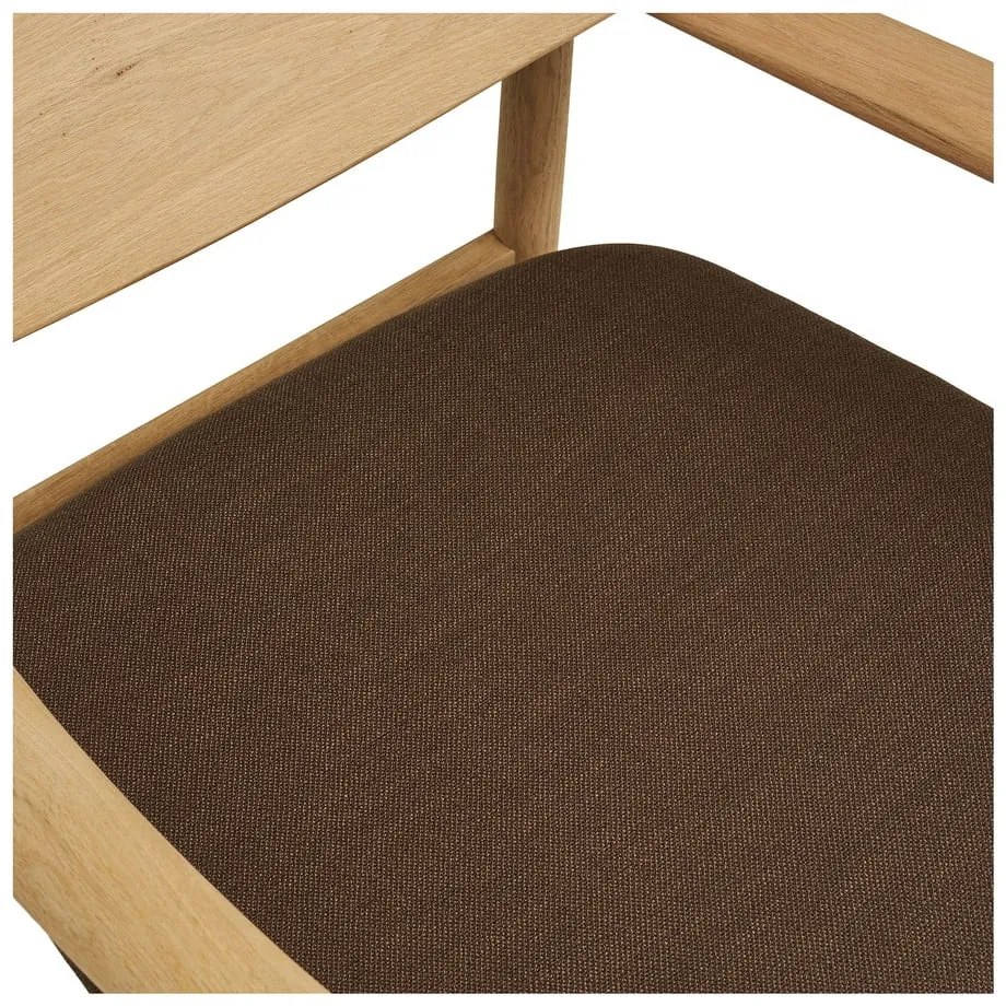 Кафяв фотьойл с табуретка Olvera – House Nordic