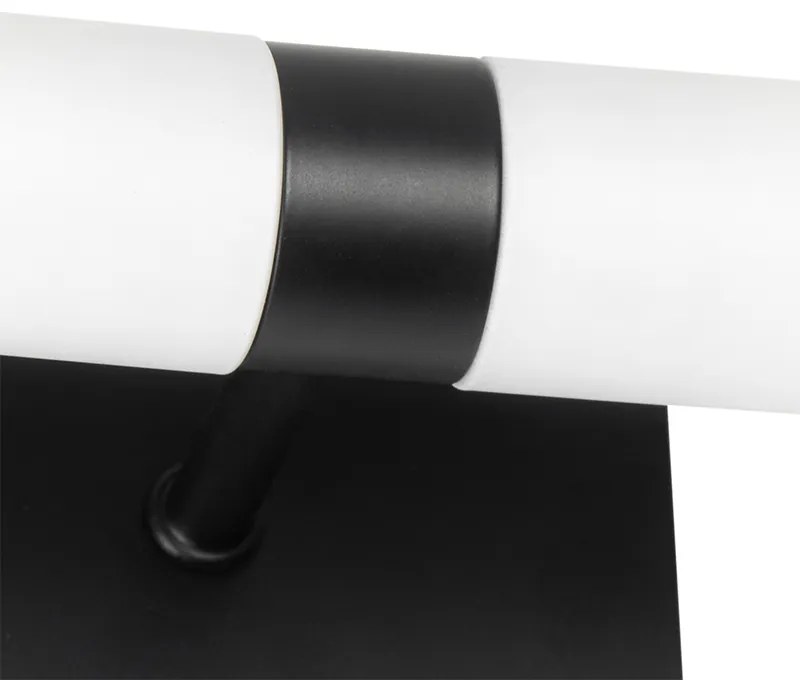 Смарт стенна лампа за баня черна IP44 2 светлини вкл. 2 Wifi G9 - Bath