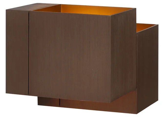 Модерна стенна лампа тъмен бронз 2 светлини - Transfer Double