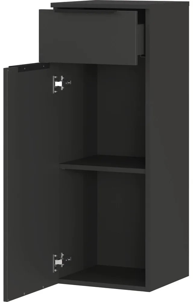 Висок висящ шкаф за баня в антрацитен цвят 36x93 cm Crandon - Germania