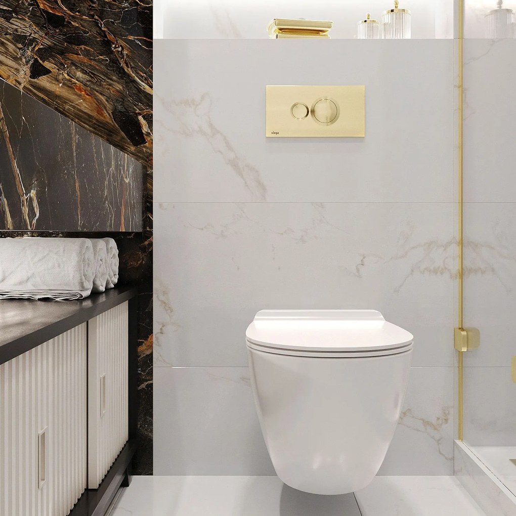 тоалетна чиния Rea Carter 24cm Rimless