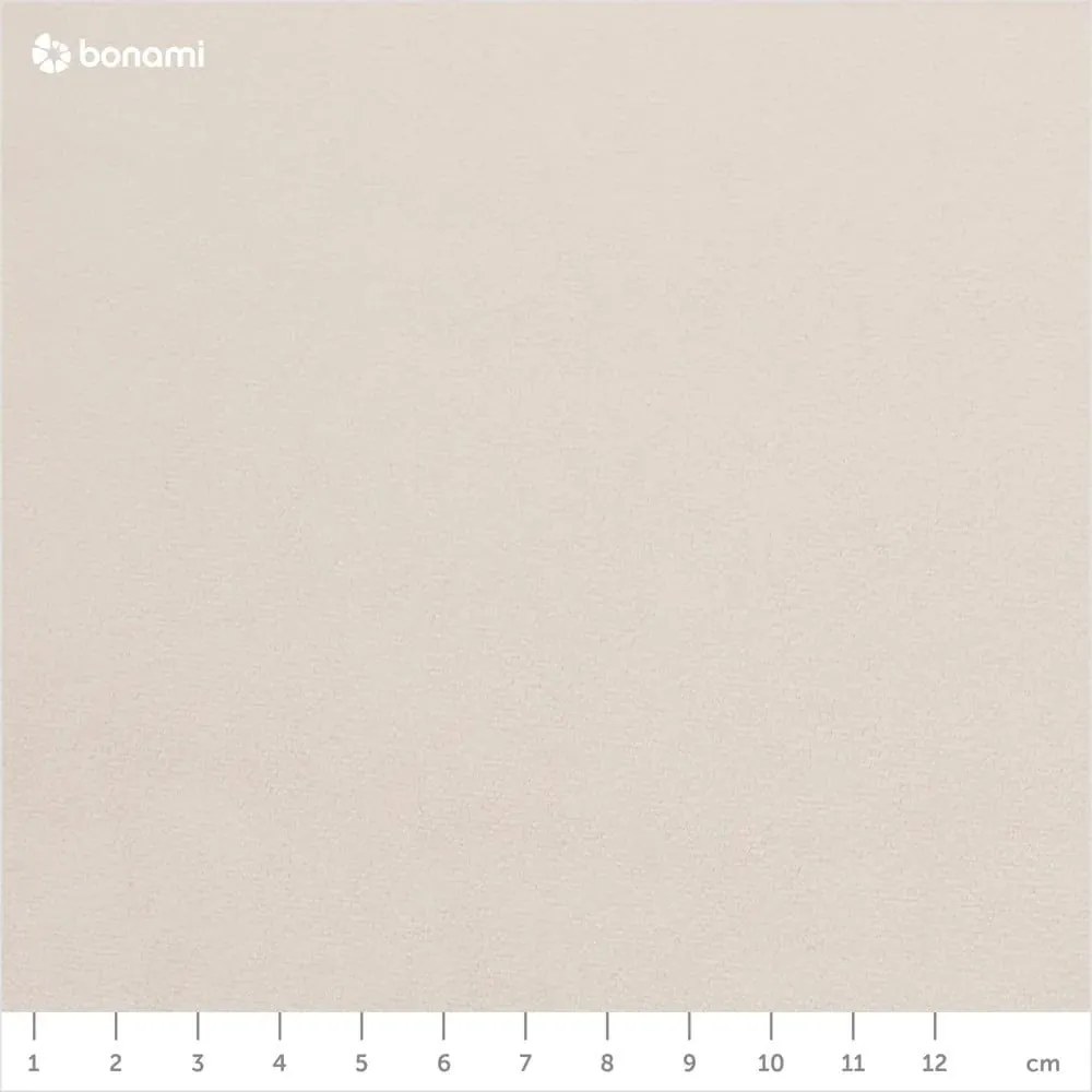 Бяло/кремаво двойно легло 140x200 cm тапицирано без ламелно дъно Leira – Meise Möbel