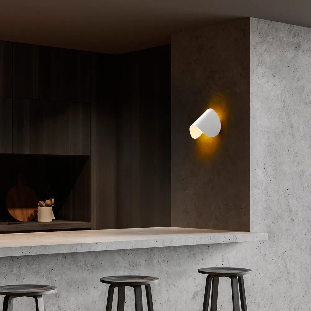 Бяла LED стенна лампа Heybe – Opviq lights