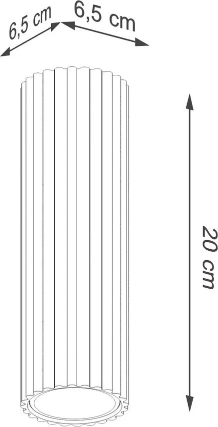 Кафяво-сив метален прожектор Gleam – Sollux