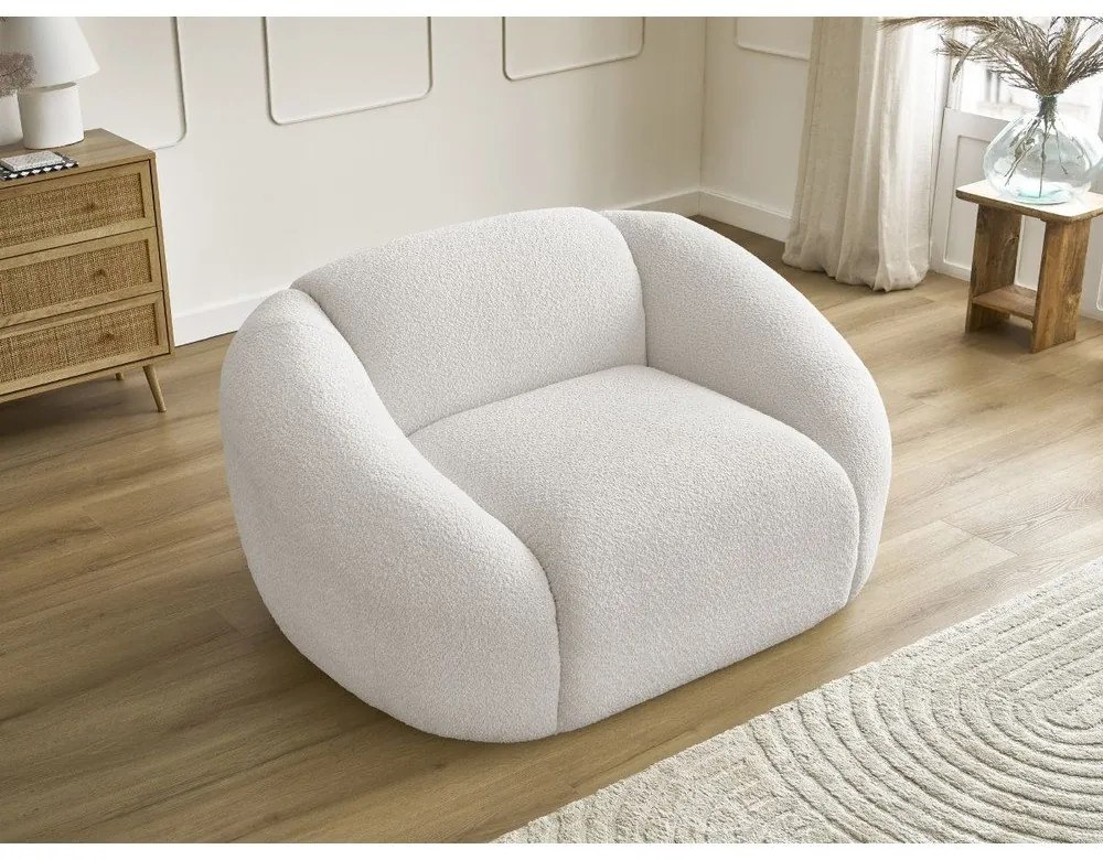 Бяло кресло от букле Tina – Bobochic Paris