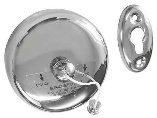 Въже за пране 9,5x9,5 cm неръждаема стомана/сребрист