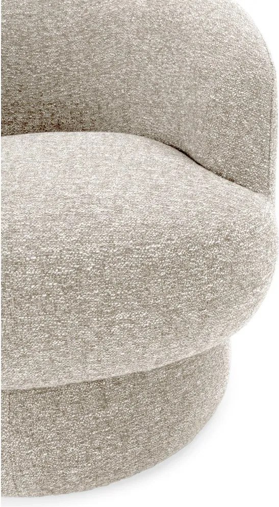 Бежово въртящо се кресло Dali – MOME