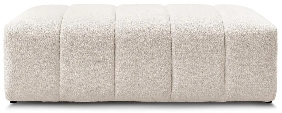 Бяла табуретка от прежда с примки от букле Annecy – Bobochic Paris