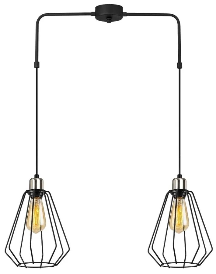 Черно метално висящо осветително тяло Opviq lights Straton - Opviq lights