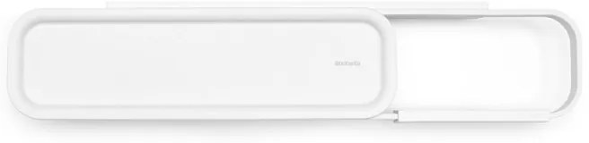 Държач за тоалетна хартия с рафт Brabantia MindSet 1005668, Лесен монтаж, Минерално покритие, Бял
