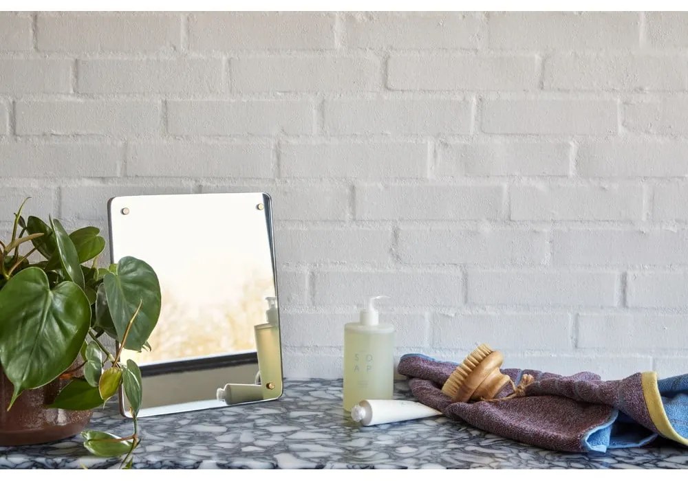 Синя и лилава памучна кърпа Dora, 50 x 100 cm - Hübsch