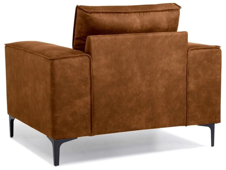 Кафяв фотьойл от изкуствена кожа Copenhagen - Scandic