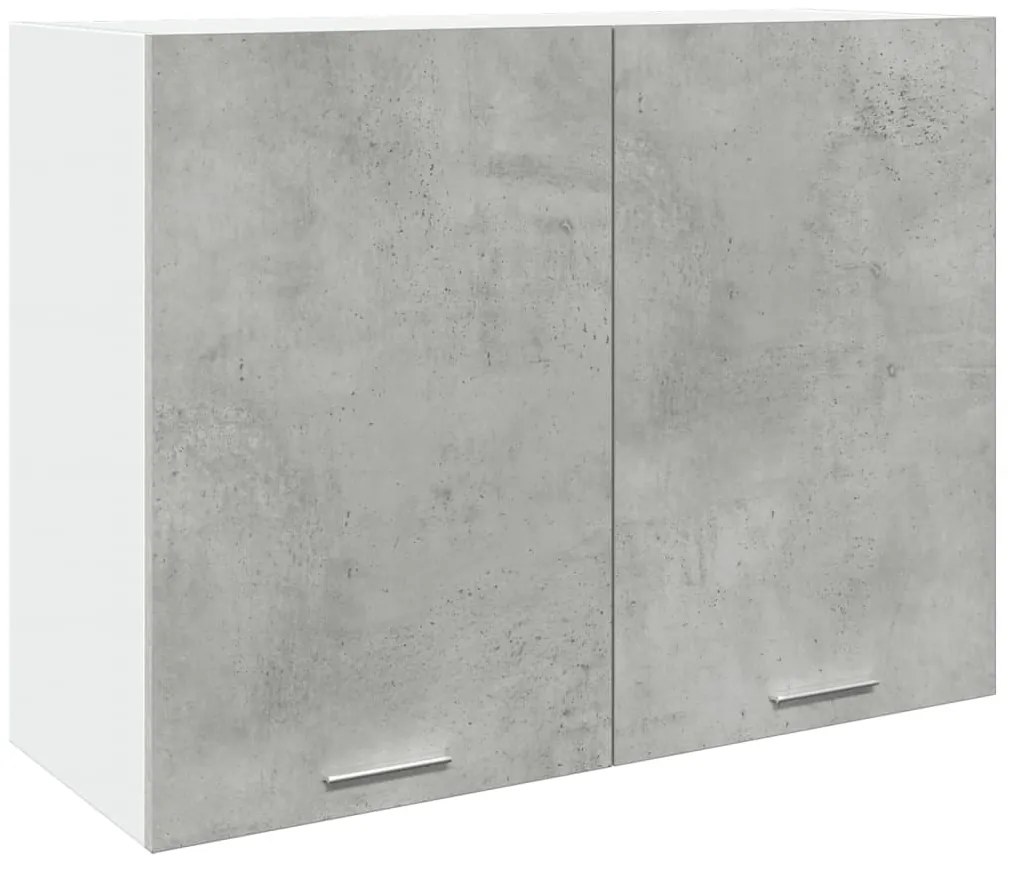 856109 vidaXL Висящ шкаф "Lyon", сив, 80x31x60 см, инженерно дърво
