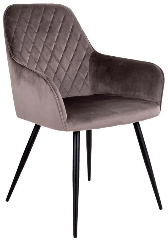 Светлокафяви тапицирани трапезни столове в комплект с подлакътници 2 бр. Harbo – House Nordic