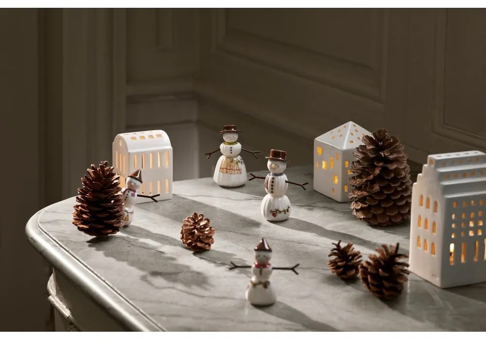 Порцеланова Коледна фигурка (височина 11,5 cm) Hammershøi Snowman – Kähler Design