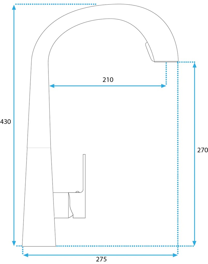 Смесител за кухня Rea Ross Brush Copper