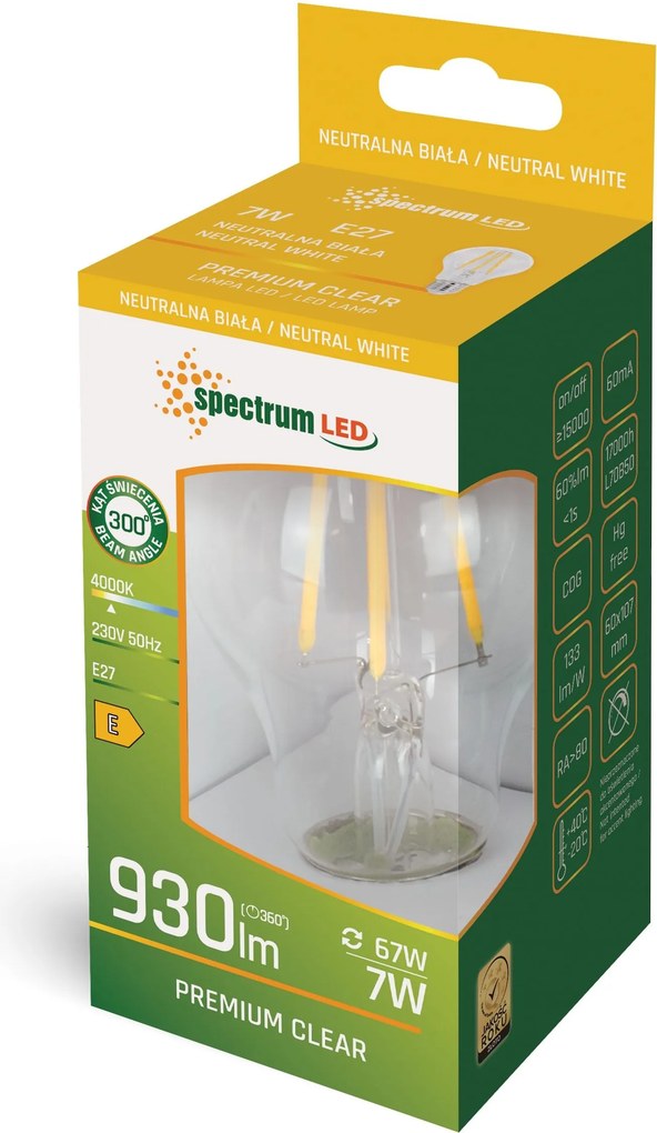 Крушка LED GLS E-27 230V 7W COG WOJ+14600