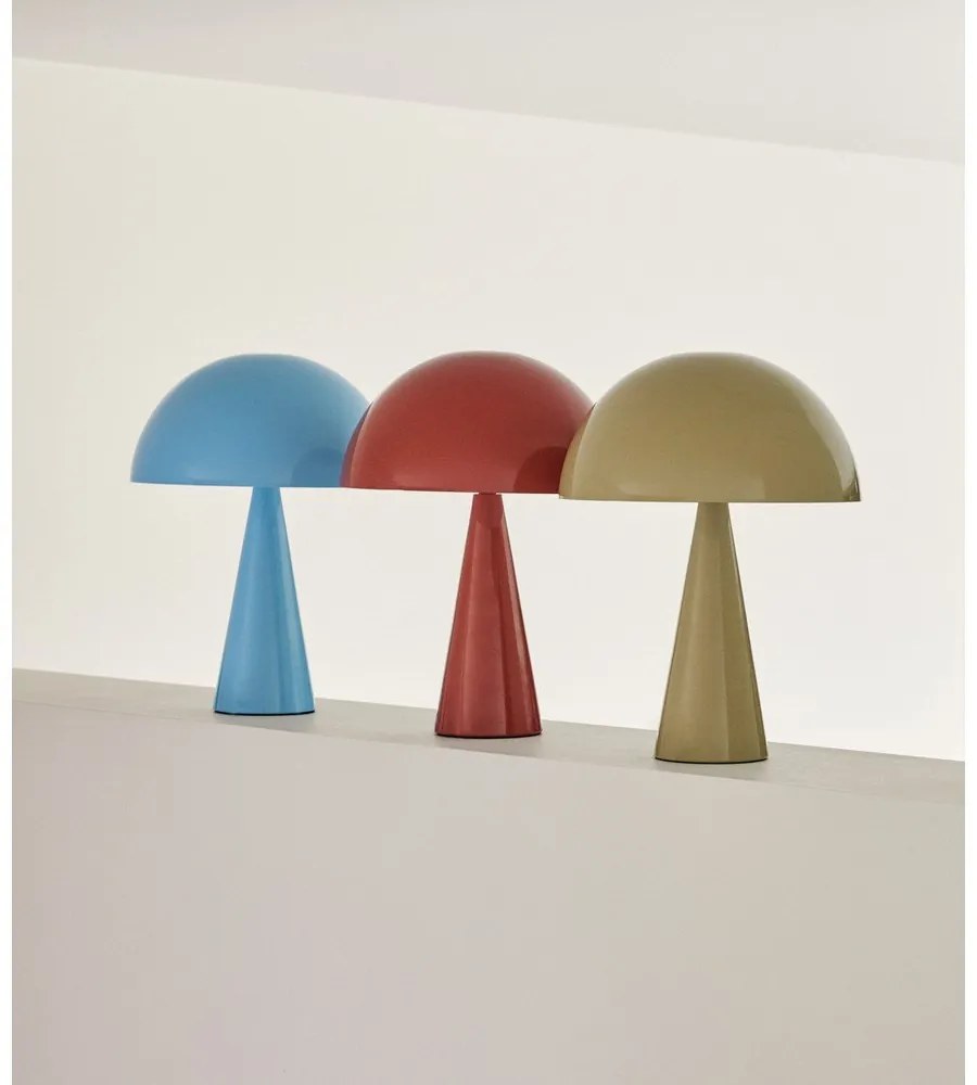 Светлосиня настолна лампа (височина 33 cm) Mush – Hübsch