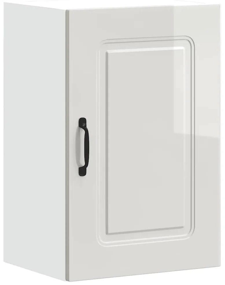 853549 vidaXL Кухненски стенен шкаф, Kalmar, бял гланц, инженерно дърво