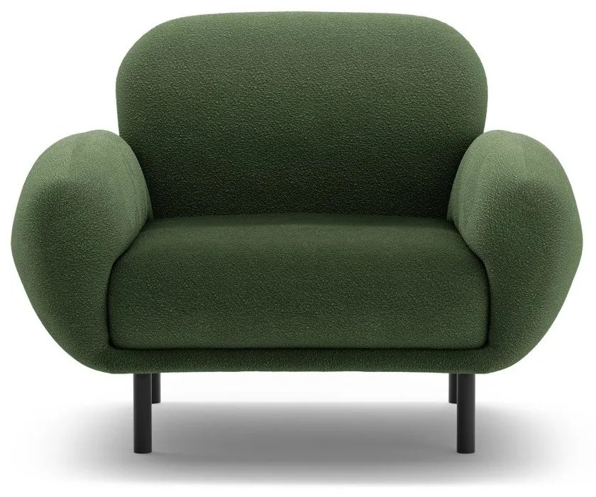 Зелено кресло от букле Poppy – Micadoni