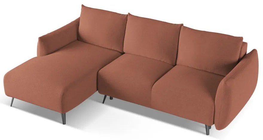 Розов ъглов диван (ляв ъгъл) Malie – Makamii