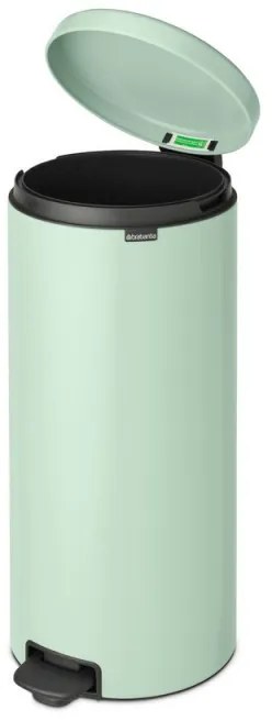 Кош за боклук с педал Brabantia NewIcon 1008851, 30 л, Плавно затваряне, Противоплъзгаща основа, Светлозелен