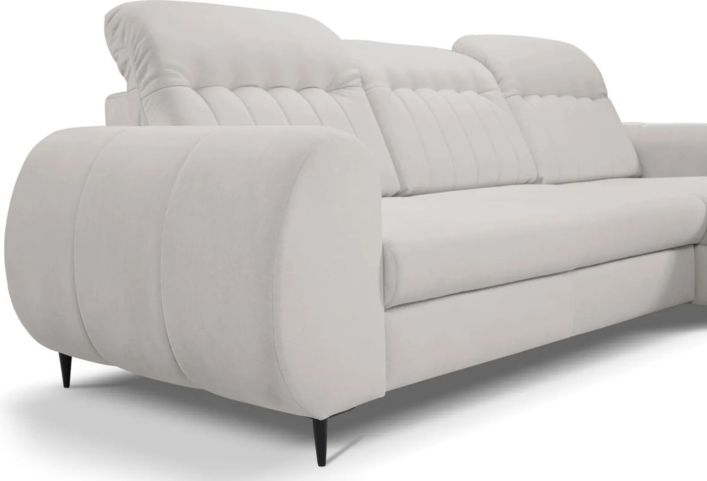 Ъглов диван Blanc-Сив-Ляво